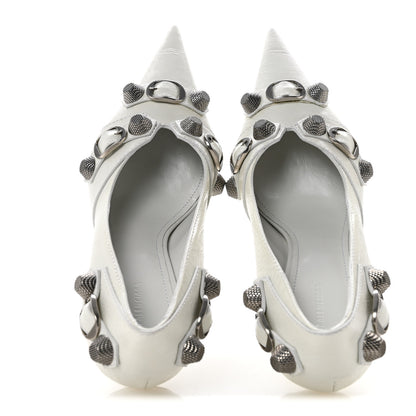 Balenciaga Agneau Arena Cagole 90mm Pumps 38 White 2 of 11
