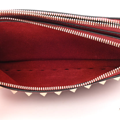 Valentino Garavani Pebbled Calfskin Rockstud Double Zip Camera Crossbody Bag Rosso Valentino 7 of 12