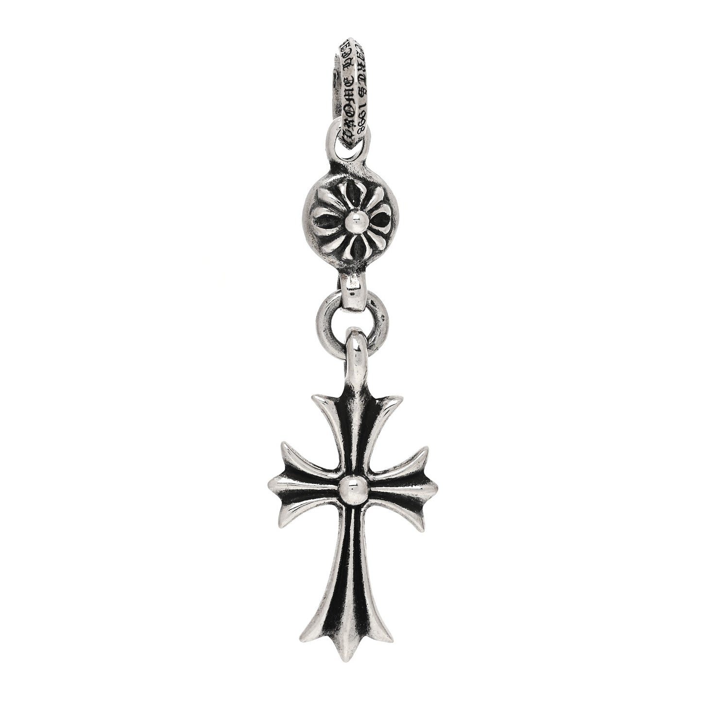 Sterling Silver Tiny Cross Long Pendant