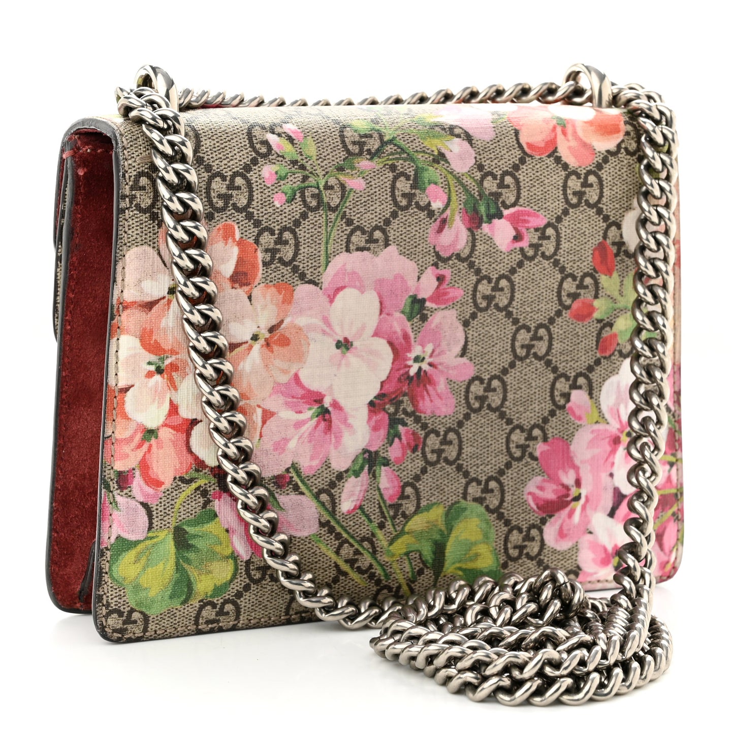 GG Supreme Monogram Blooms Mini Dionysus Shoulder Bag Beige Multicolor Dry Rose