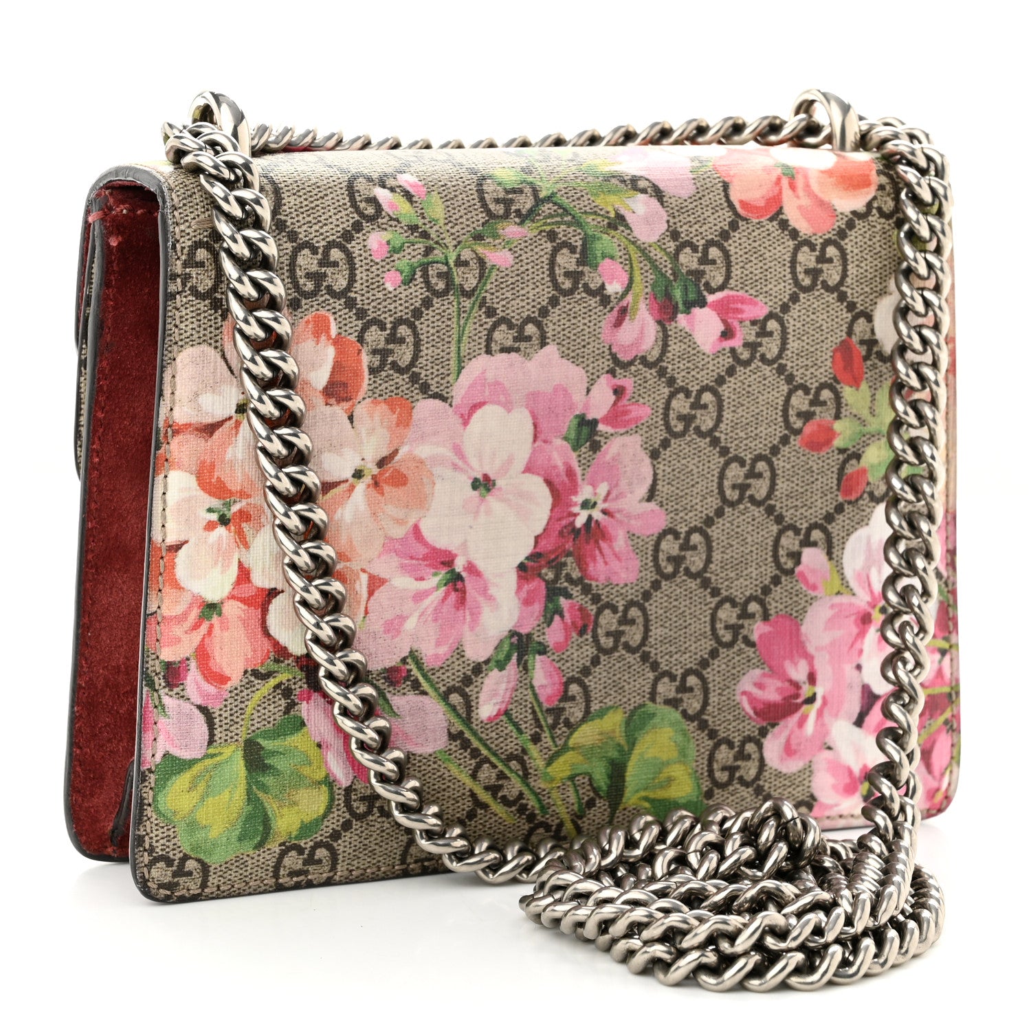 Gucci GG Supreme Monogram Blooms Mini Dionysus Shoulder Bag Beige Multicolor Dry Rose 3 of 12