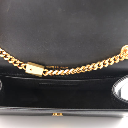 Saint Laurent Calfskin Small Classic Monogram Kate Tassel Satchel Black 4 of 10