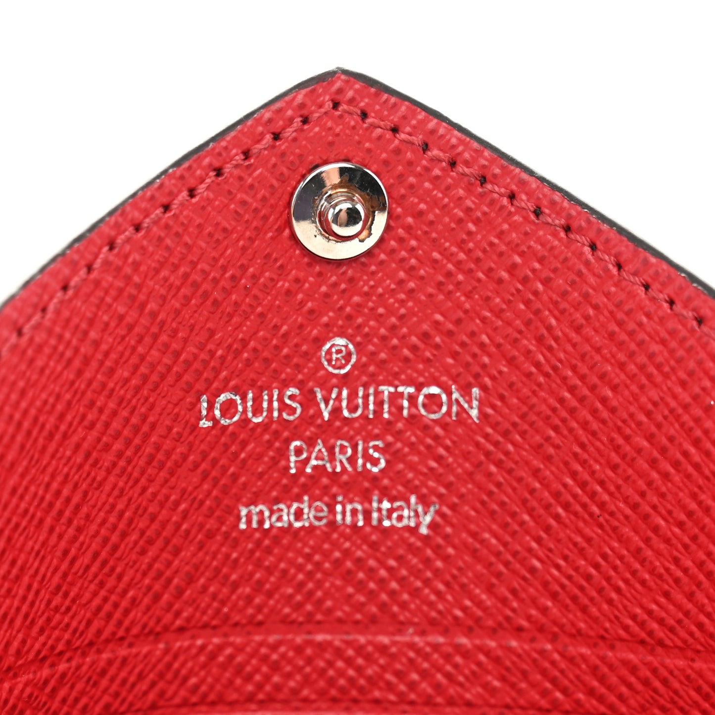 Monogram LV Colormania Kirigami Card Holder Sari Red