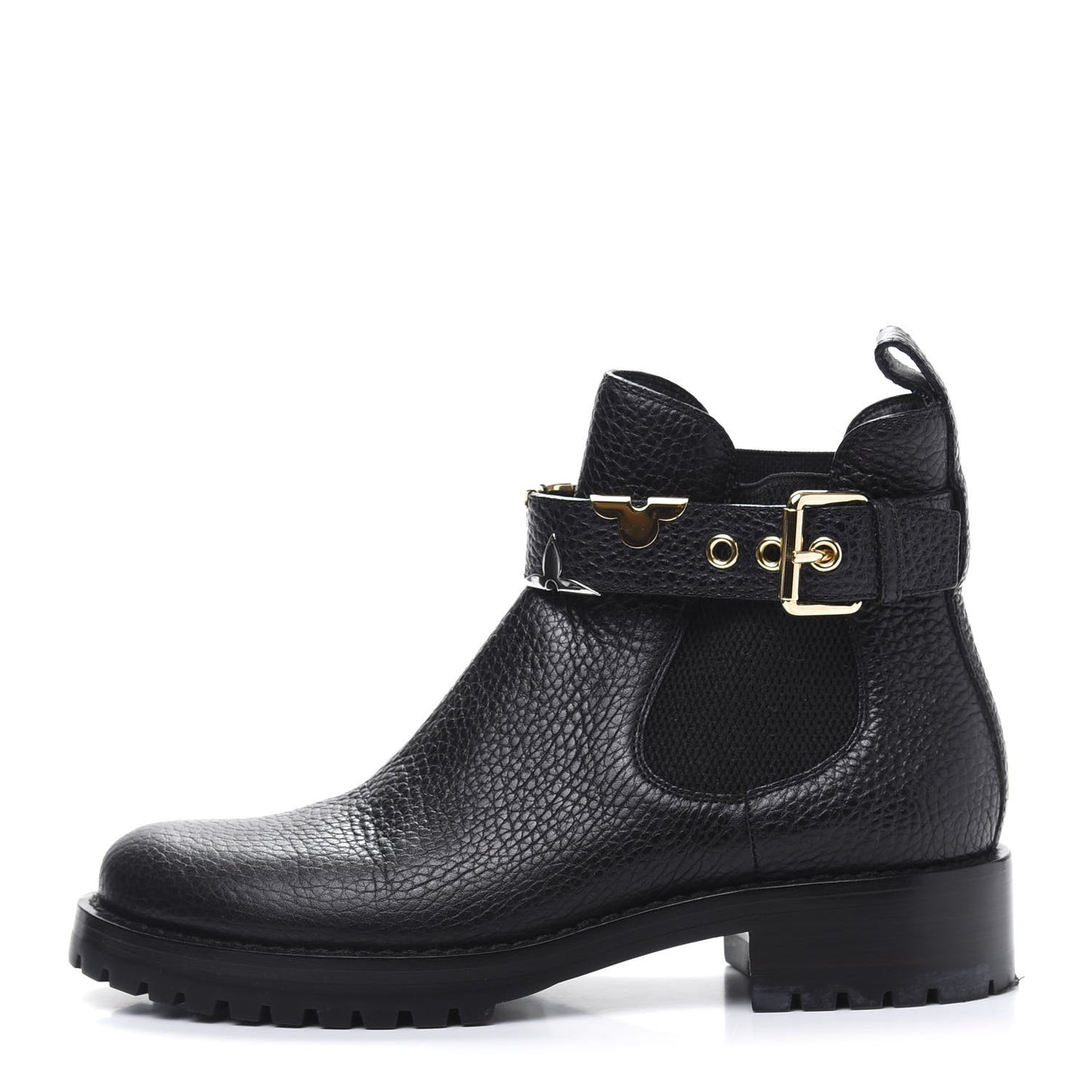 Calfskin Fast Ride Ankle Boots 37 Black