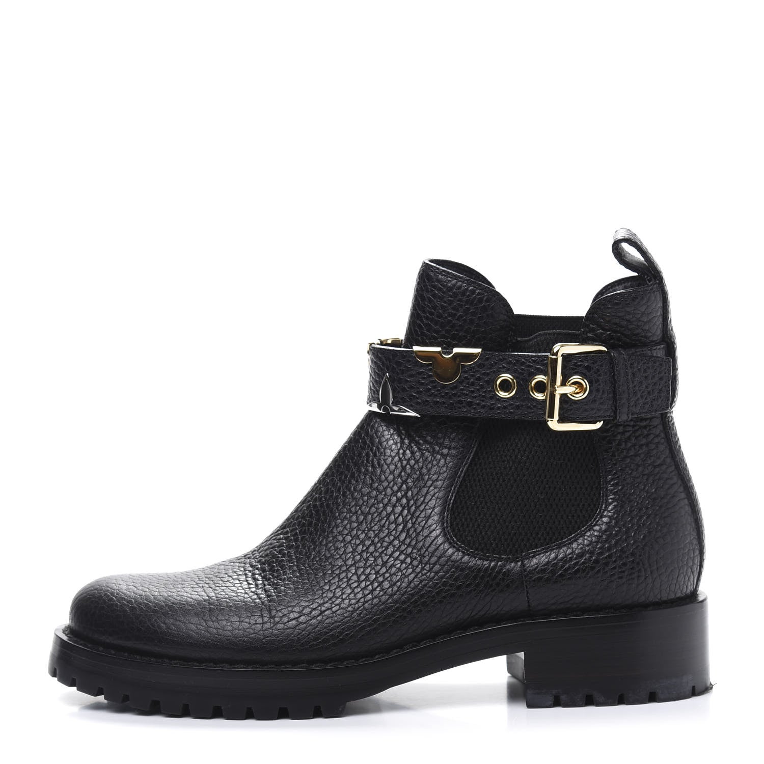 Louis Vuitton Calfskin Fast Ride Ankle Boots 37 Black 1 of 8