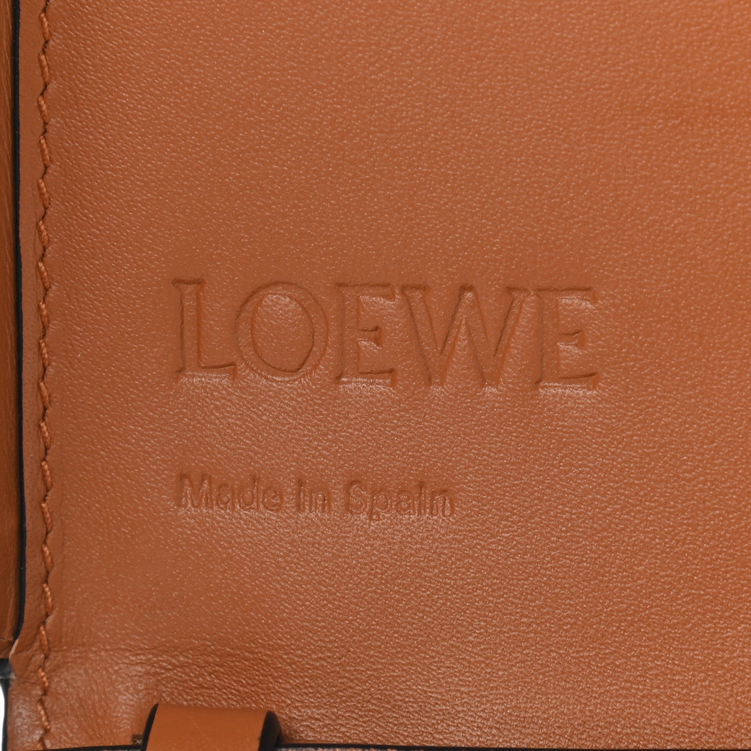 Loewe Calfskin Marine Stripe Mini Heel Shoulder Bag Tan 5 of 9
