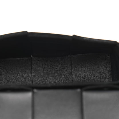 Bottega Veneta Lambskin Maxi Intrecciato Extra Mini Cassette Crossbody Bag Black 5 of 9