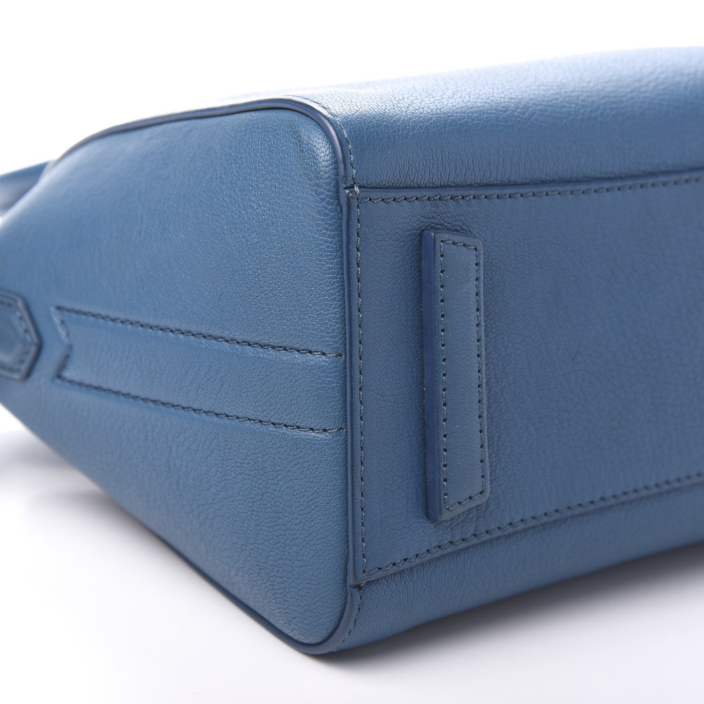 Sugar Goatskin Mini Antigona Medium Blue