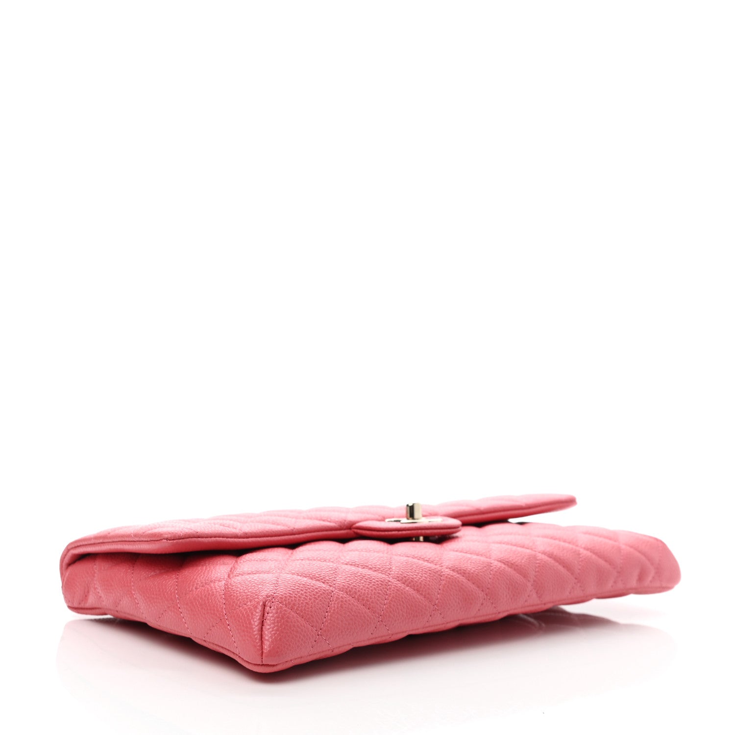 Chanel Caviar Quilted Flap Clutch Pink 4 of 8