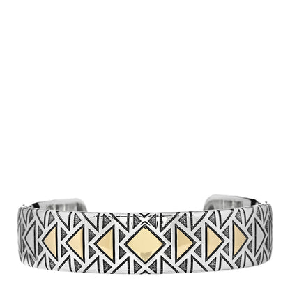 David Yurman Sterling Silver 18K Yellow Gold Southwest Cuff Bracelet 1 of 3