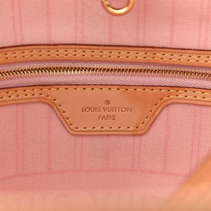 Louis Vuitton Damier Azur Neo Neverfull MM Rose Ballerine 8 of 11