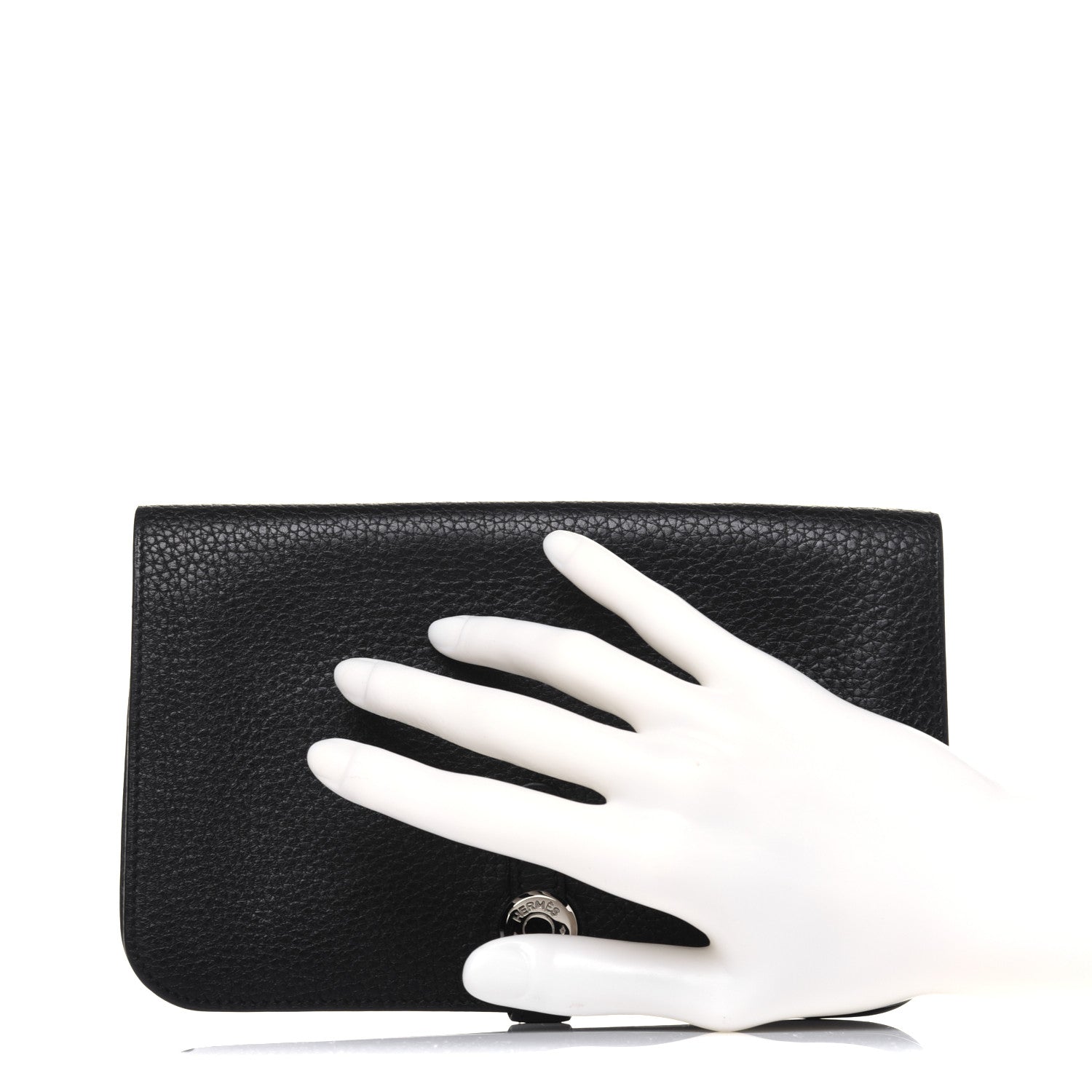 Hermes Togo Dogon Duo Wallet Black 2 of 7
