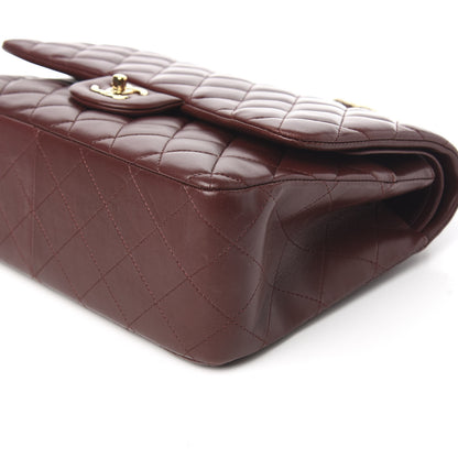 Chanel Lambskin Quilted Jumbo Double Flap Burgundy 11 of 12