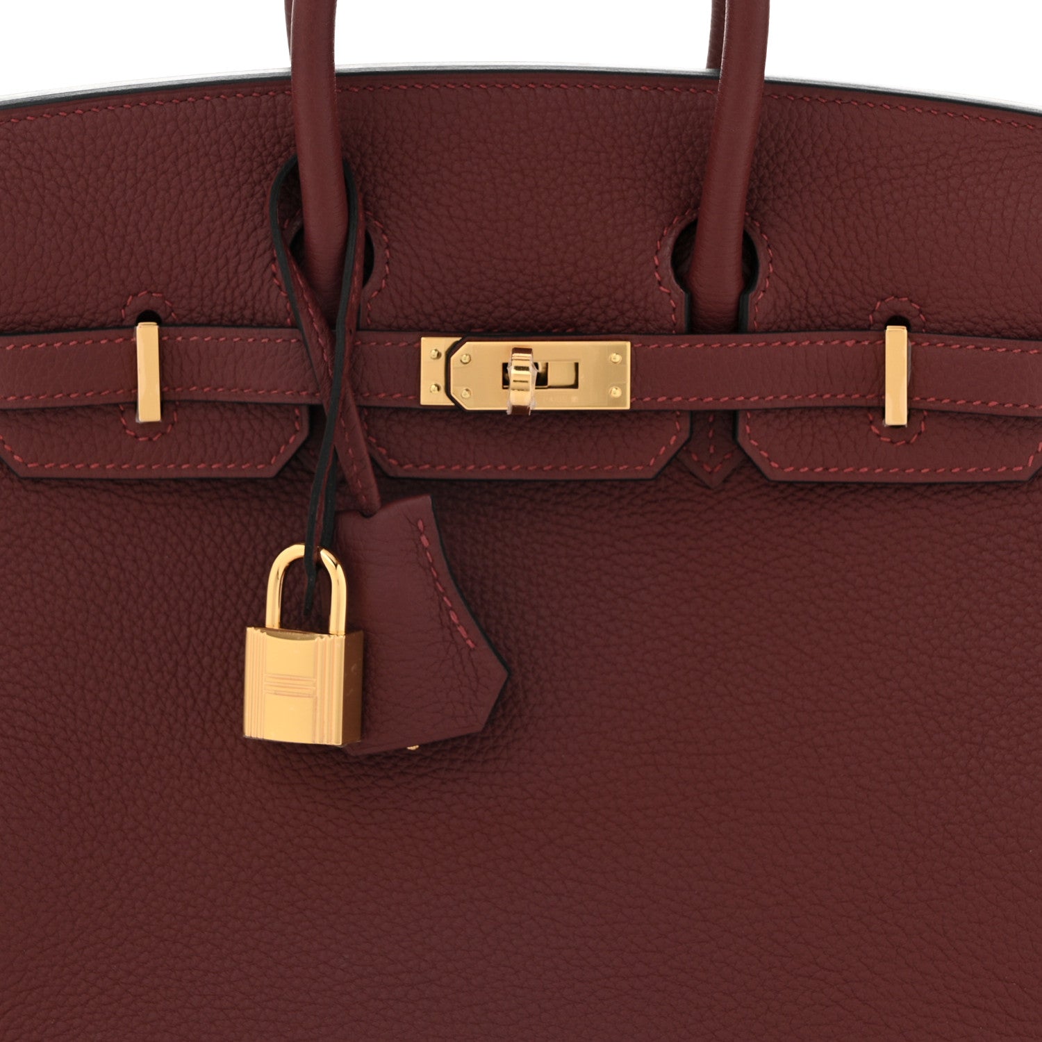 Hermes Togo Birkin 25 Rouge H 7 of 10
