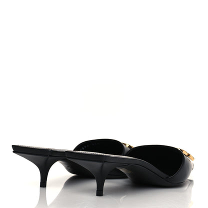 Balenciaga Soft Nappa BB Square Knife Pointed Toe 40mm Mules 38 Black 4 of 10