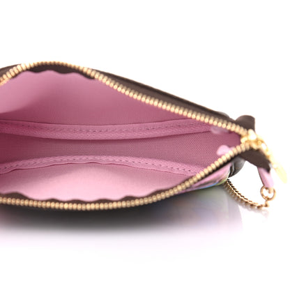 Louis Vuitton Monogram 2021 Christmas Animation Japanese Garden Mini Pochette Accessories Wisteria Pink 5 of 7