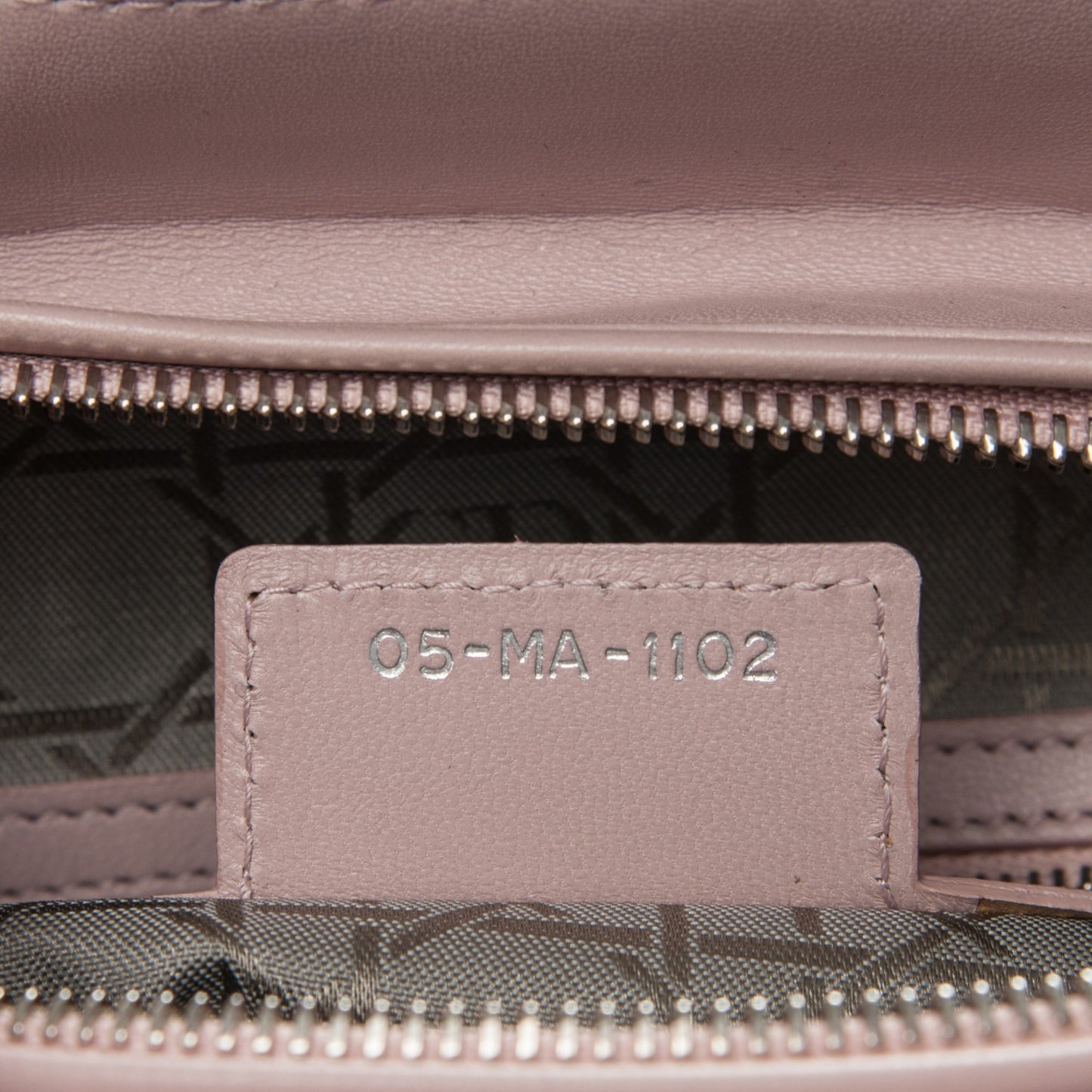 Lambskin Cannage Large Lady Dior Rose Poudre