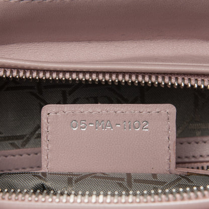 Christian Dior Lambskin Cannage Large Lady Dior Rose Poudre 7 of 7
