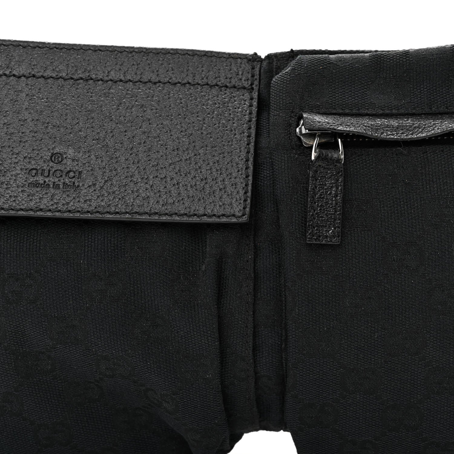 Gucci GG Monogram Double Pocket Belt Bag Black 10 of 13