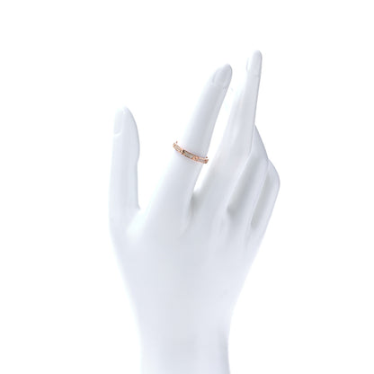 Cartier 18K Pink Gold Diamond 2.6mm LOVE Paved Band Ring 54 6.75 2 of 5