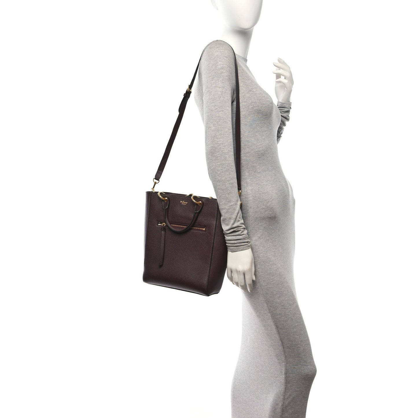 Classic Grain Small Maple Tote Oxblood