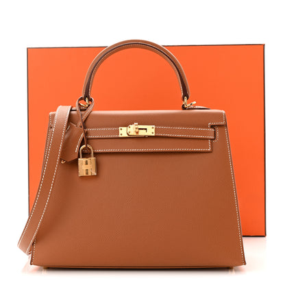 Hermes Epsom Kelly Sellier 25 Gold 11 of 11