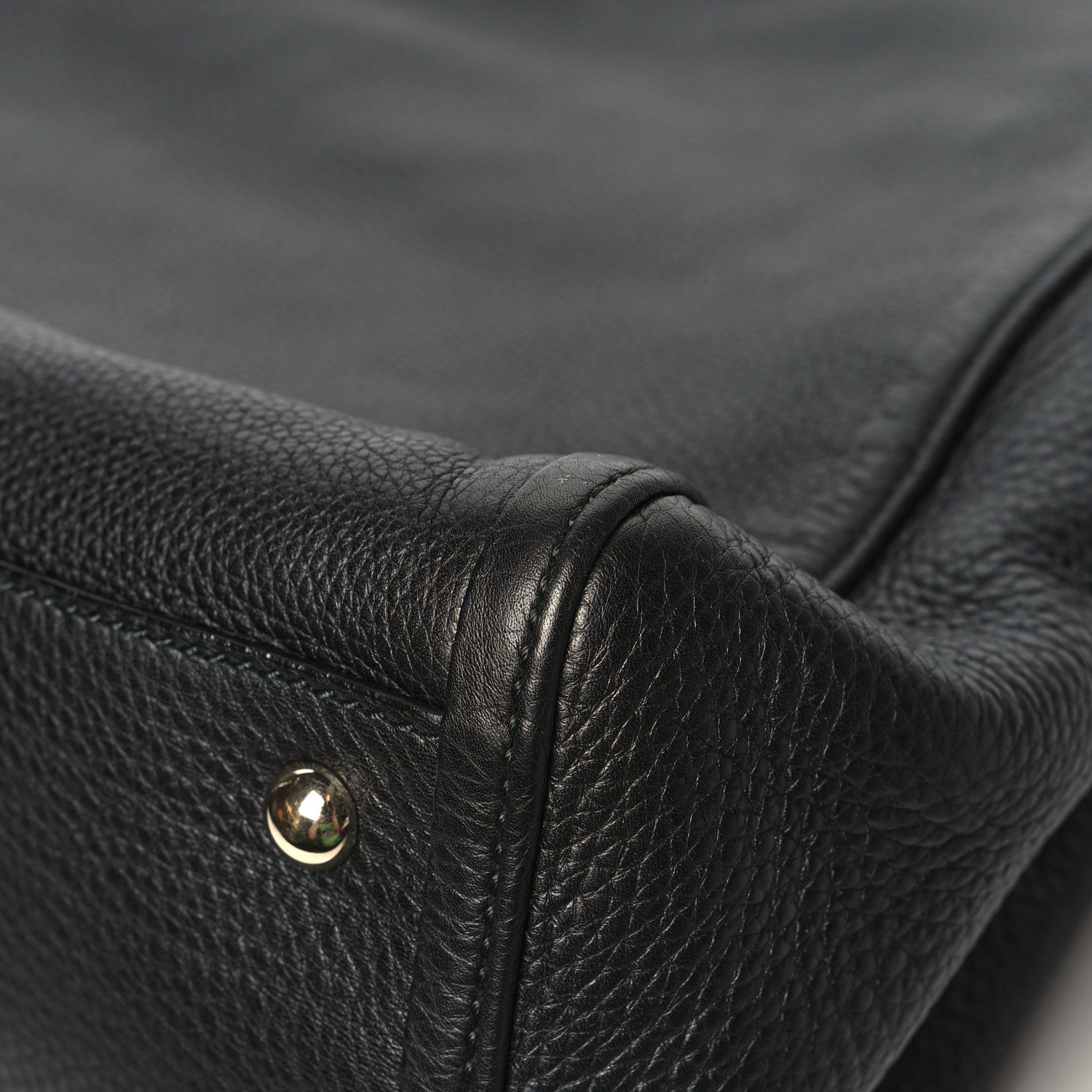Gucci Pebbled Calfskin Medium Soho Shoulder Bag Black 12 of 13