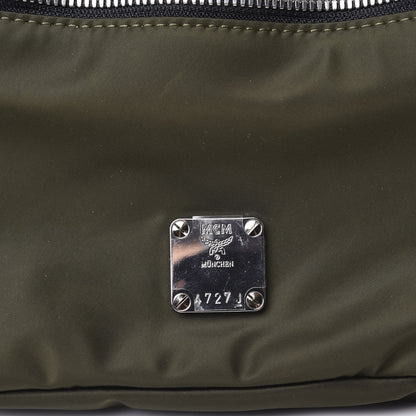 MCM Nylon Jemison Belt Bag Loden Green 9 of 9