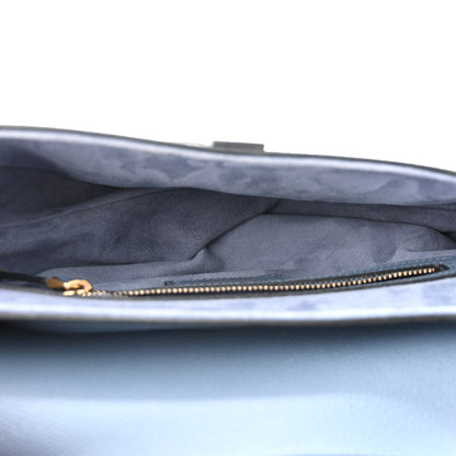 Christian Dior Grained Calfskin Saddle Bag Denim Blue 5 of 11