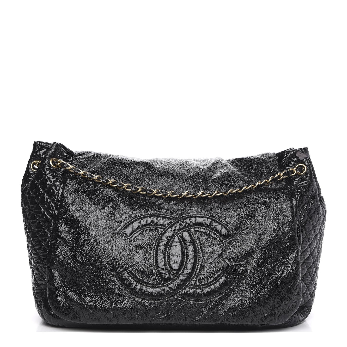 Vinyl XXL Rock and Chain Flap Black