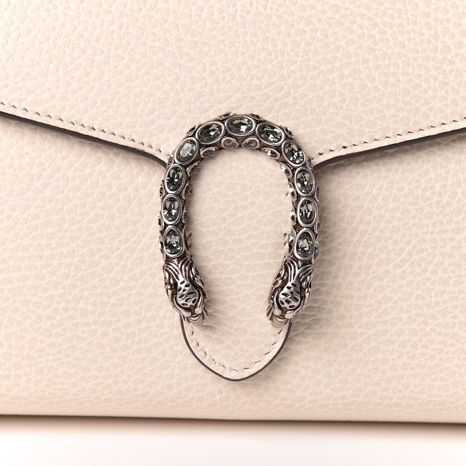 Gucci Dollar Calfskin Mini Dionysus Chain Wallet Mystic White 10 of 11