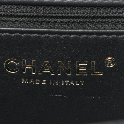 Chanel Shiny Aged Calfskin Quilted Nano Kelly Shopper Black 6 of 11