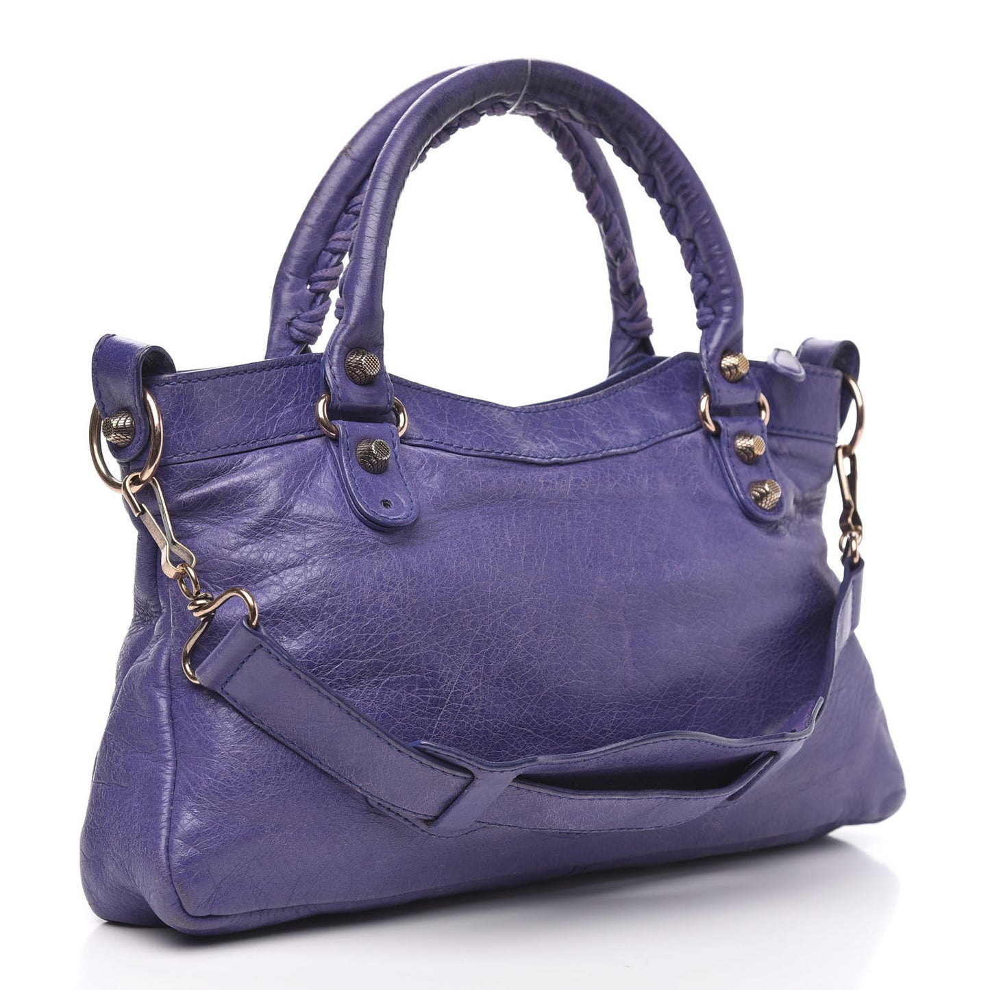 Agneau Giant 12 Rose Gold Hardware First Bleu Lavande