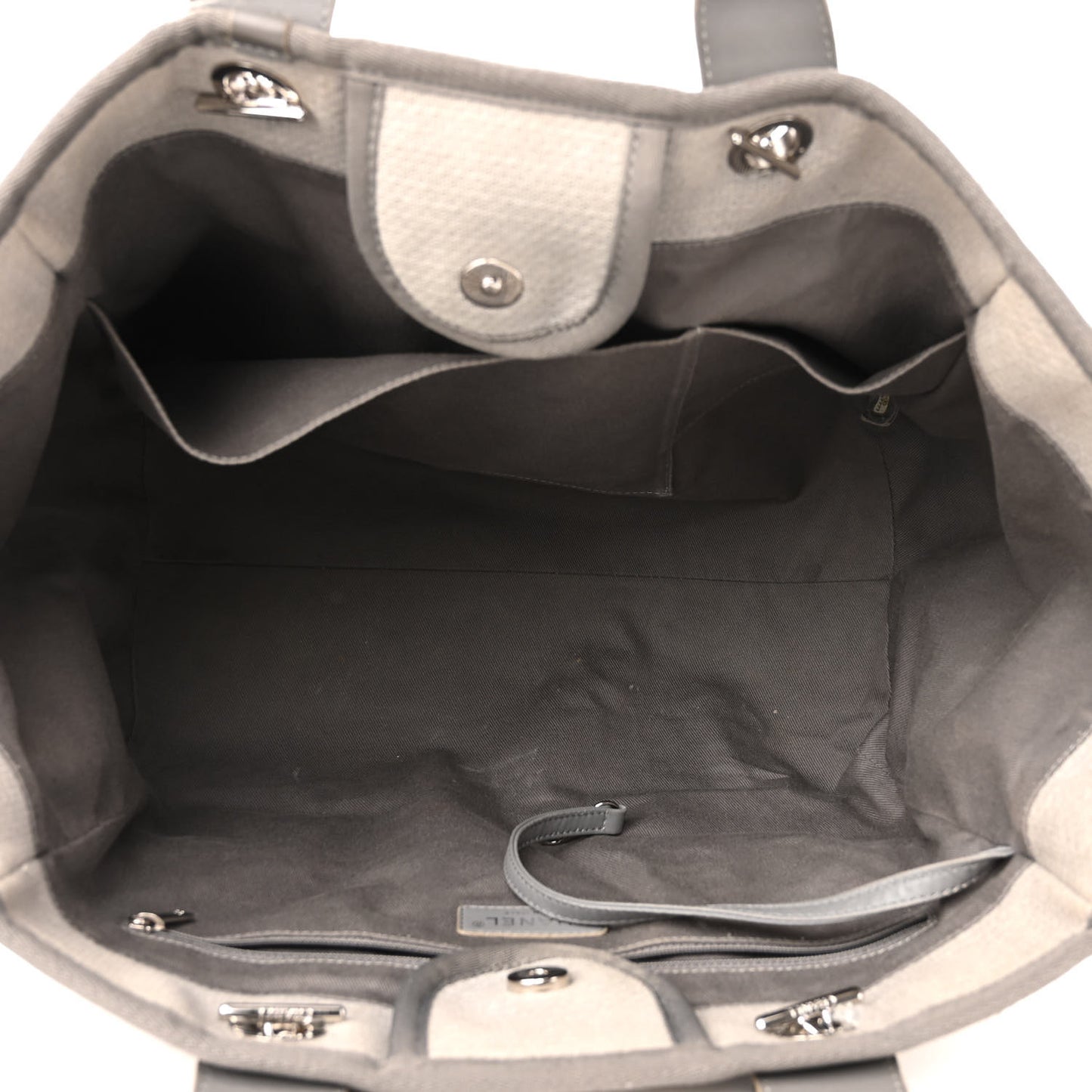 Canvas Large Deauville Tote Grey