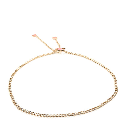 Chanel Enamel CC Chain Logo Belt Gold Pink 2 of 4