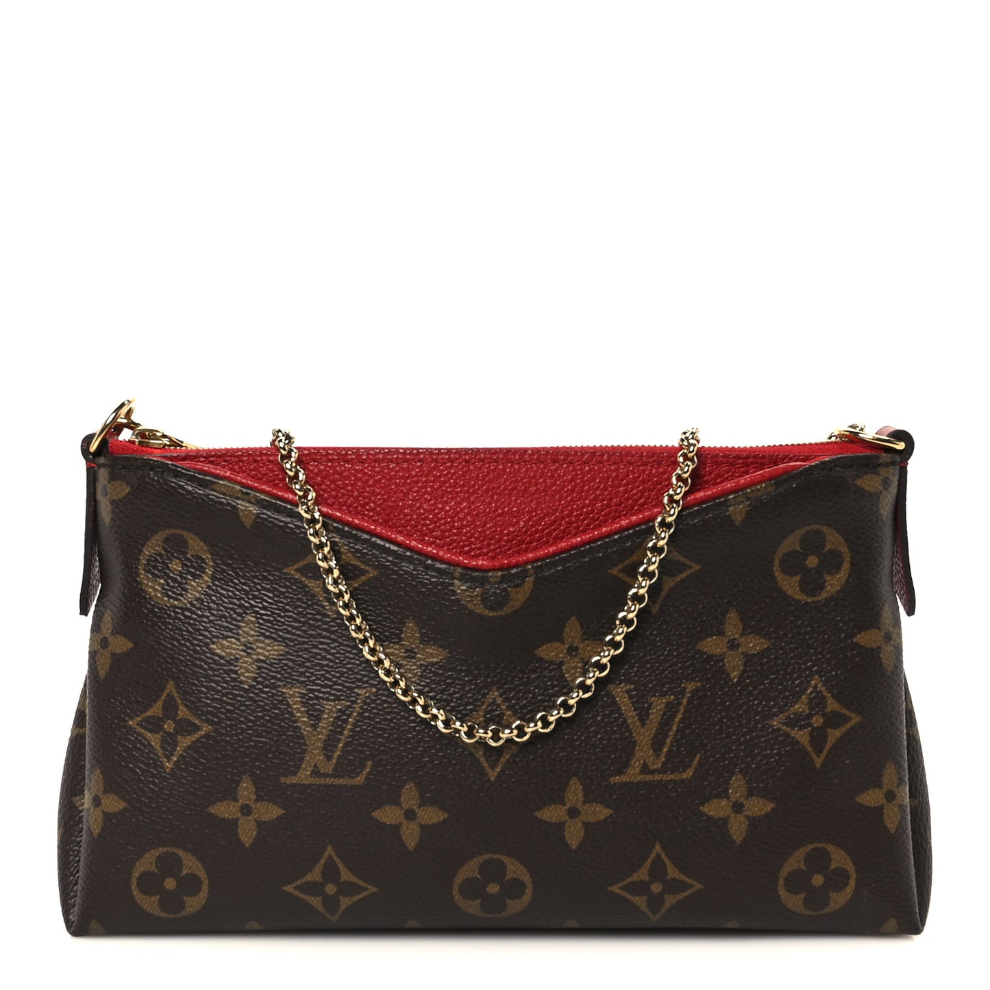Monogram Pallas Clutch Cherry