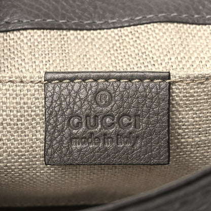 Gucci Snakeskin Calfskin Embossed Greenwich Clutch Grey 6 of 10