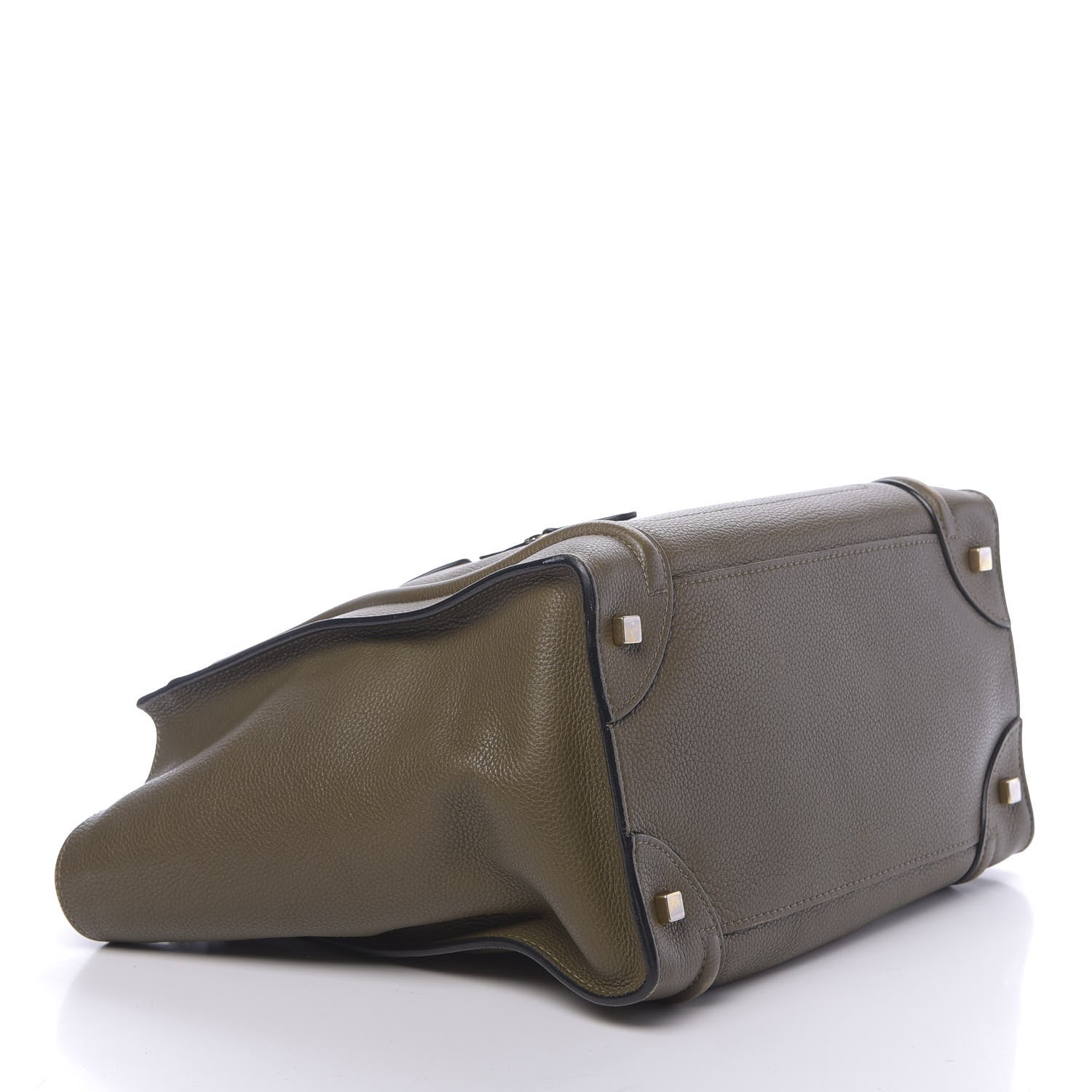 Celine Drummed Calfskin Mini Luggage Jungle 4 of 18