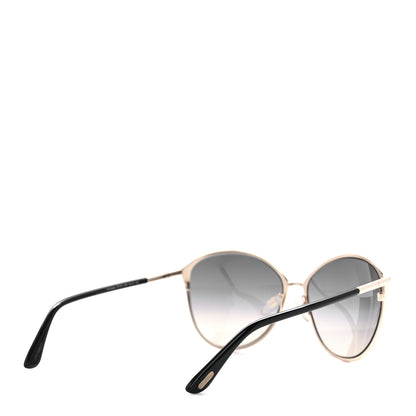 Tom Ford Penelope Vintage Round Sunglasses TF320 Black 4 of 9