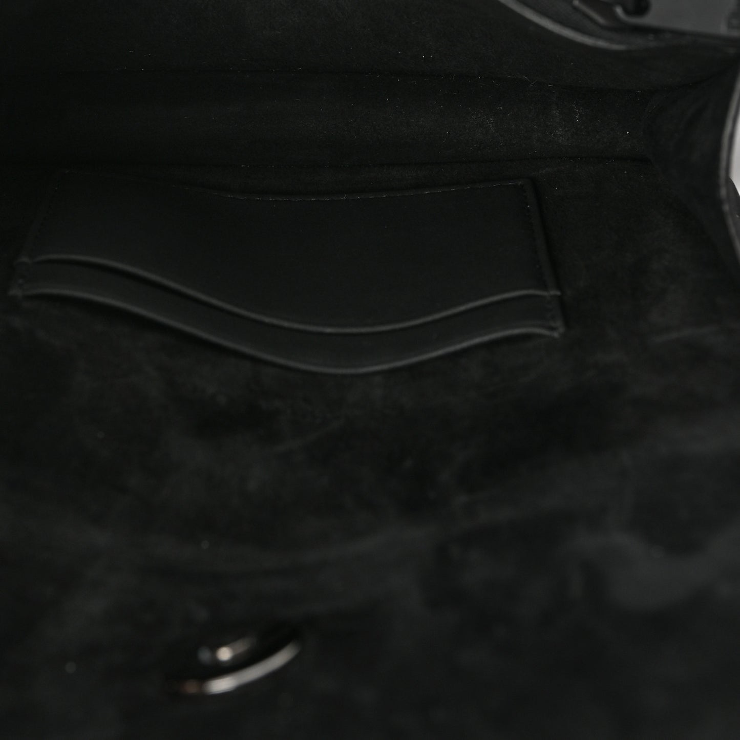 Ultra Matte Calfskin Saddle Belt Bag Black