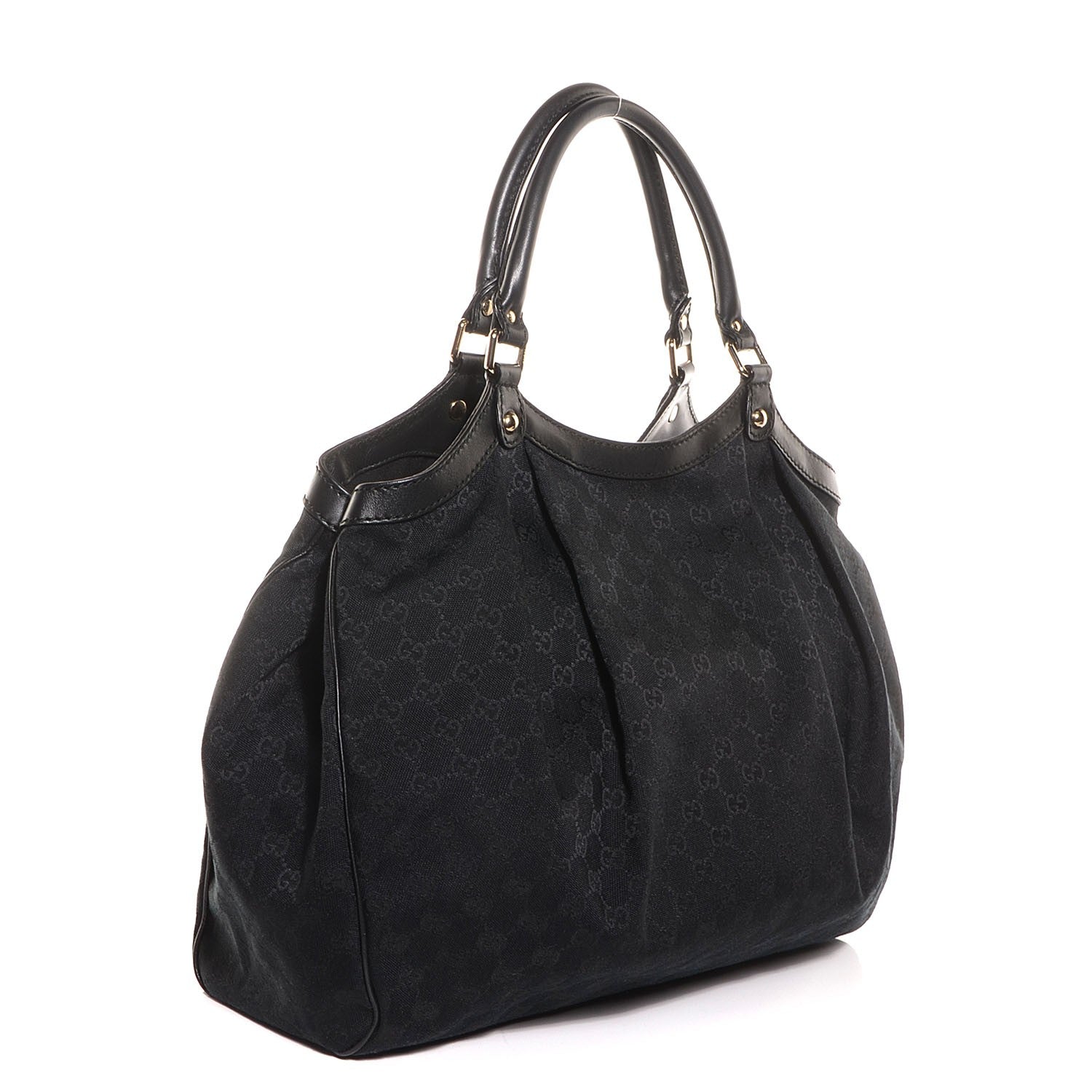 Gucci Monogram Large Sukey Tote Black 3 of 7