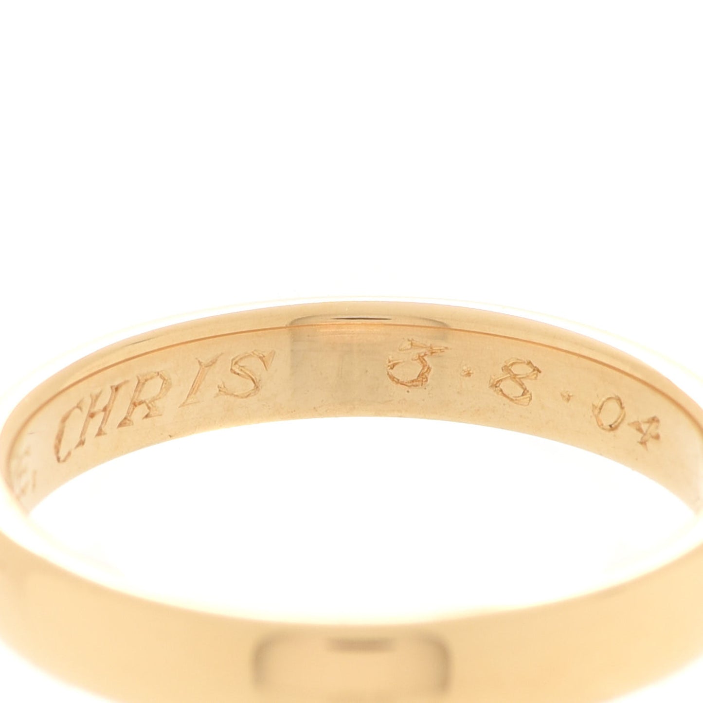 18K Yellow Gold 3mm Classic Wedding Band Ring 49 5