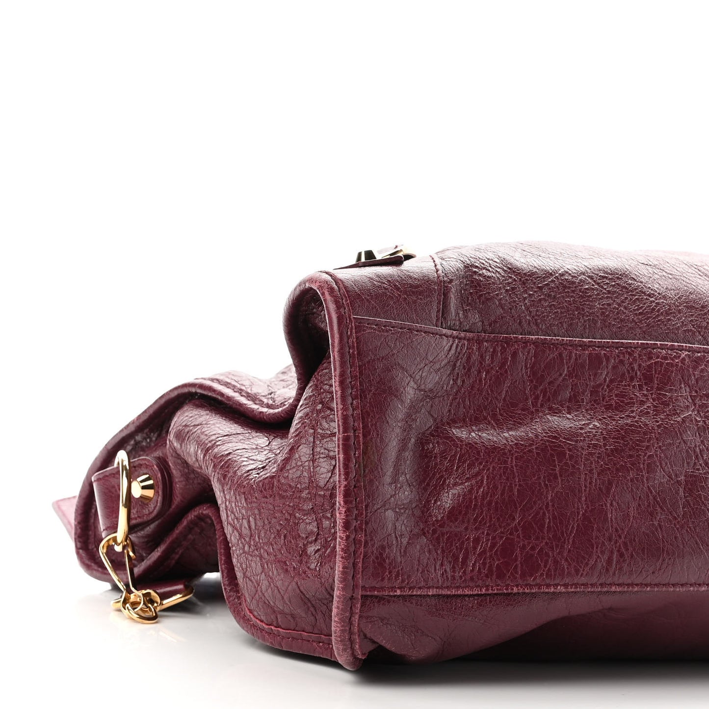 Agneau Classic Gold Hardware City Violet Prune