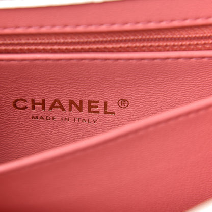 Chanel Crumpled Lambskin Quilted Small CC Links Top Handle Flap White 6 of 12