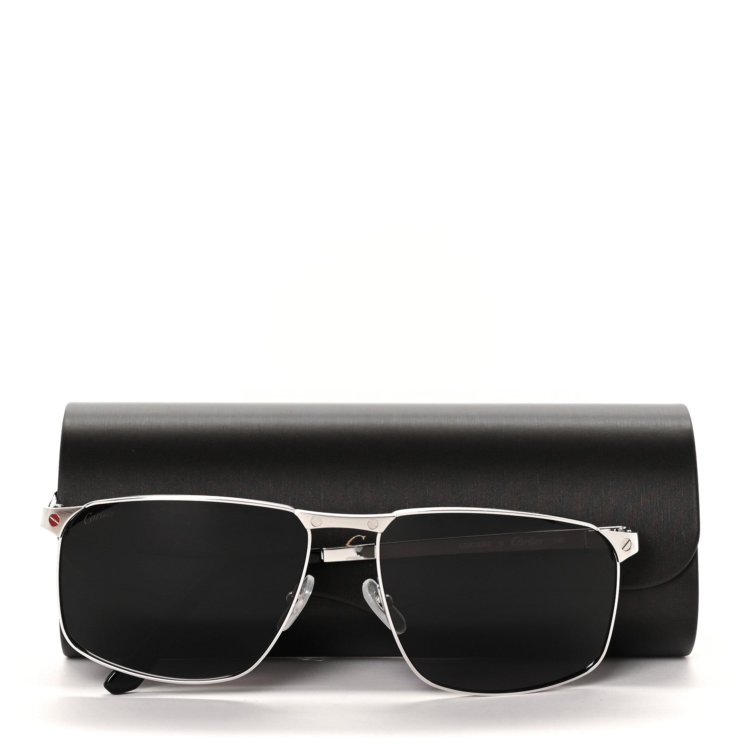 Cartier Metal Pilot Sunglasses CT0322S Silver 7 of 8