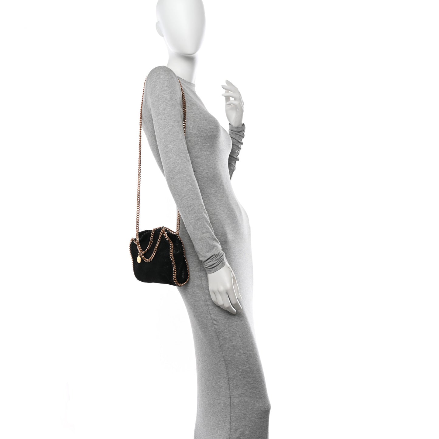 Shaggy Deer Tiny Falabella Tote Black