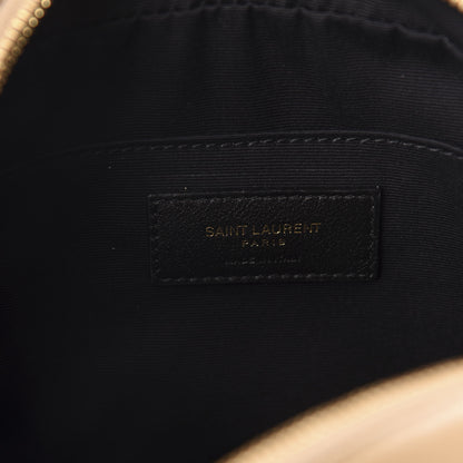 Saint Laurent Calfskin Matelasse Monogram Lou Camera Bag Dark Latte 8 of 10