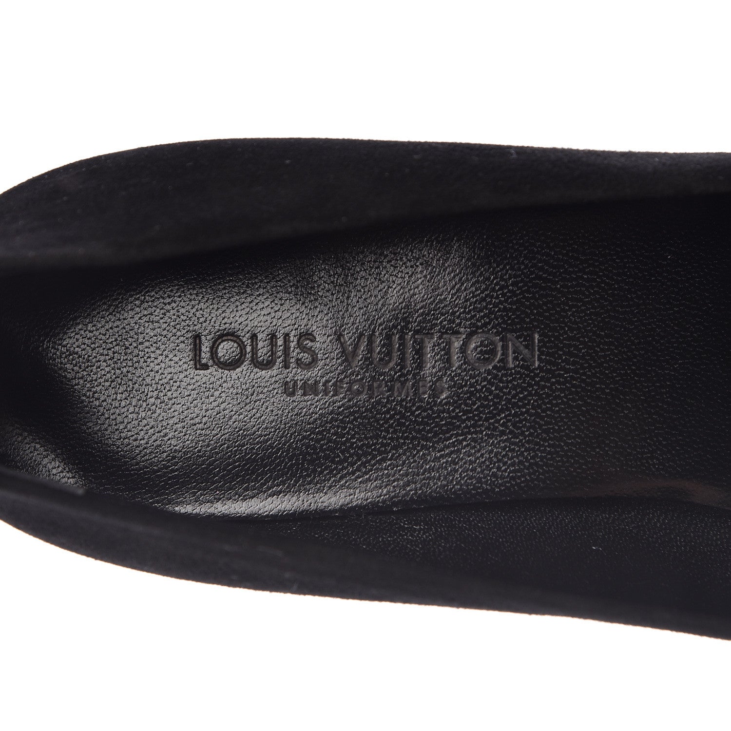 Louis Vuitton Suede Uniformes Pump 36 Black 5 of 8