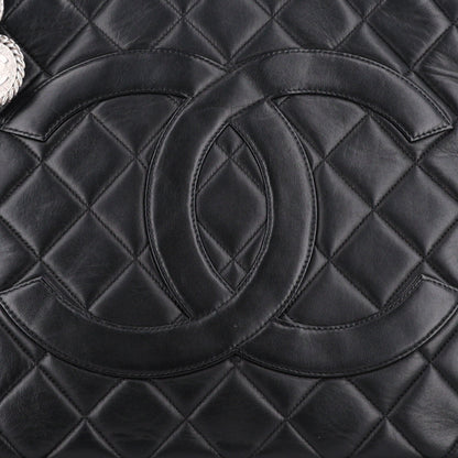Chanel Lambskin Quilted Medallion Tote Black 8 of 10