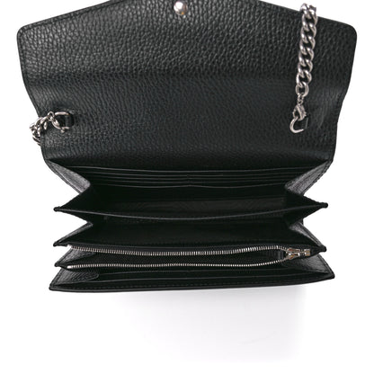 Gucci Calfskin Mini Dionysus Chain Wallet Black 5 of 12